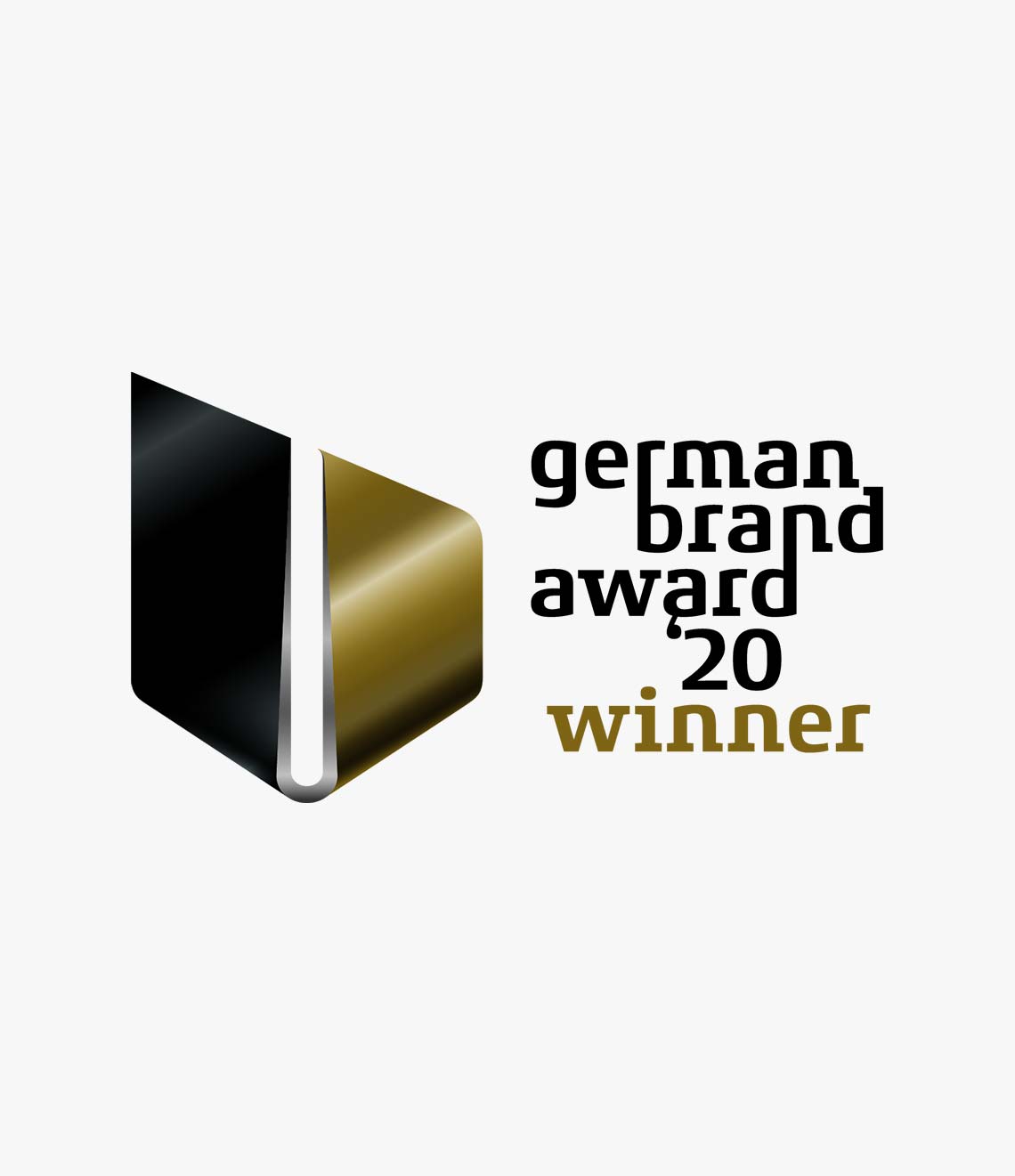 Gewinnerlogo des German Brand Awards